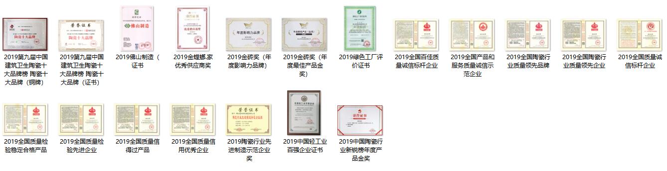 2019荣誉证书（佛山高明顺成陶瓷有限公司）.jpg